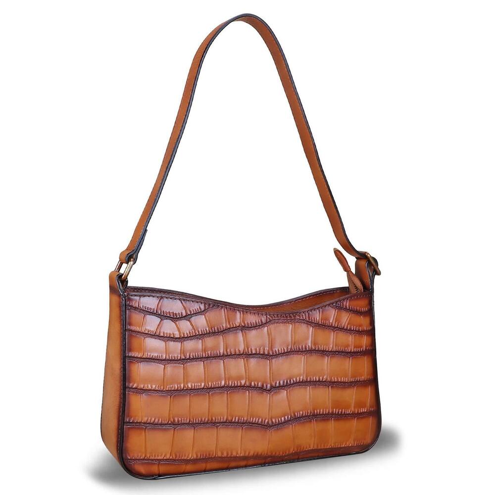 4006 Leather Satchel Purses Hobo Handbags Crocodile Pattern Lady Shoulder